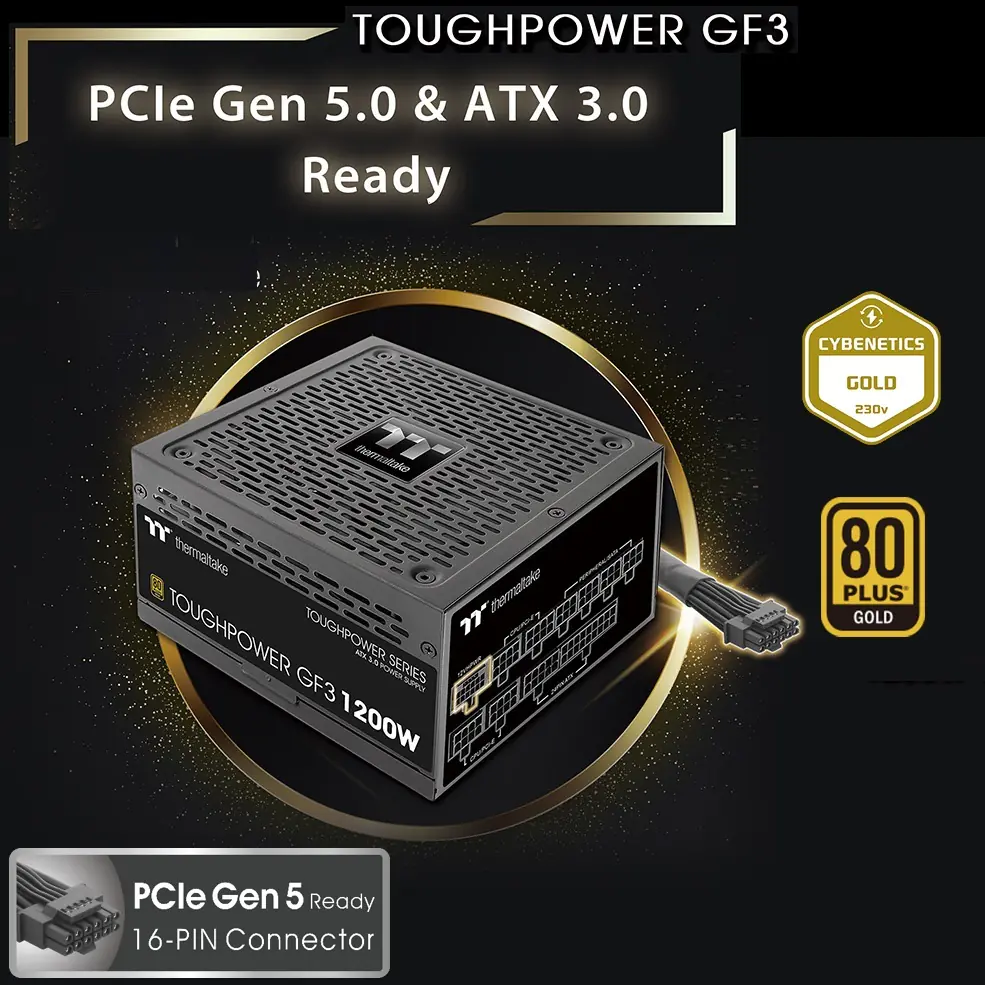 PS-TPD-0750FNFAGE-4 Toughpower GF3 750W Full Modular 80 PLUS PSU THERMALTAKE Toughpower GF3 750W Gold Power Supply – TT Premium Edition